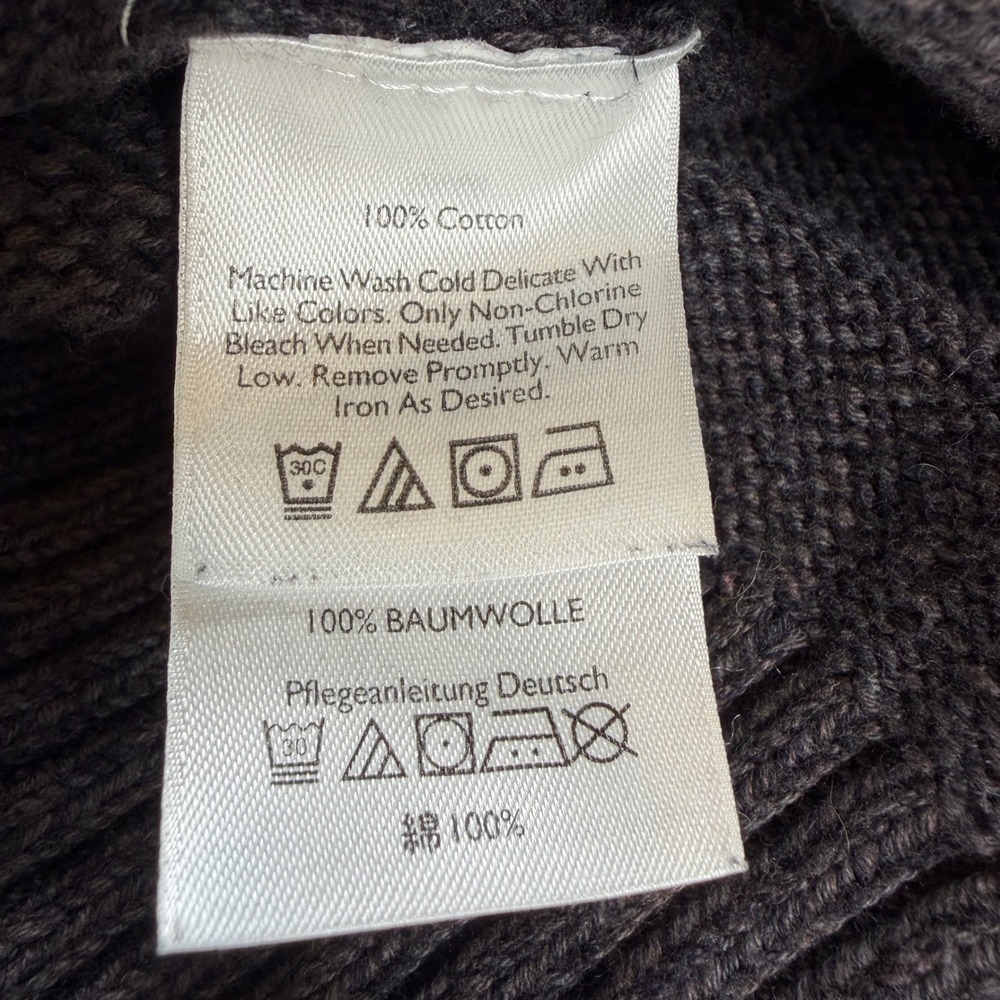 Eddie Bauer Mens Tall Medium Charcoal Gray 100% Cotton Crewneck Pullover Sweater - Picture 5 of 6